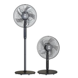 VENTILADOR PIE/SOBREMESA NEGRO 55W