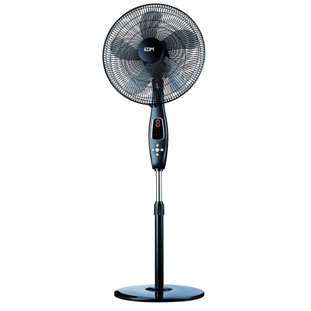 VENTILADOR PIE C/MANDO NEGRO 60W