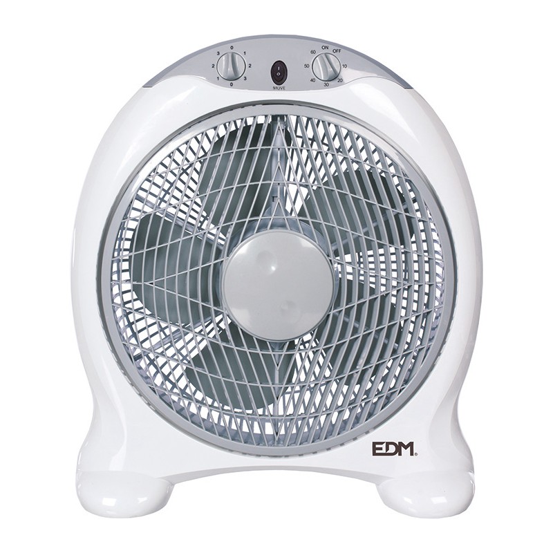 VENTILADOR BOX FAN BLANCO/GRIS