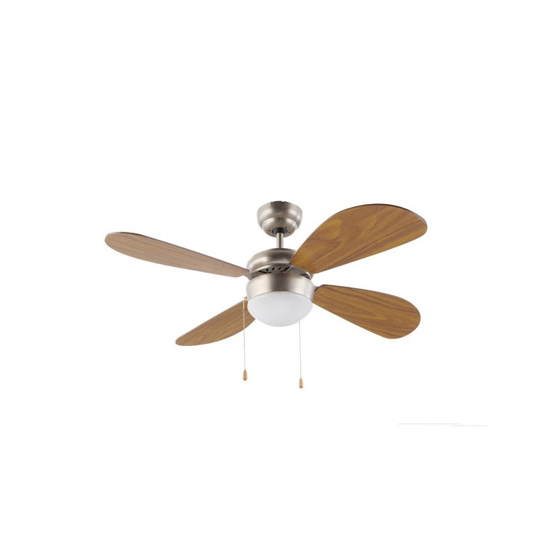 VENTILADOR TECHO C/LUZ 4ASPAS 105CM