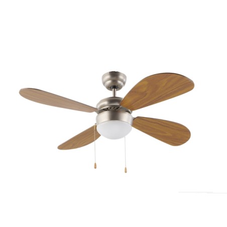 VENTILADOR TECHO C/LUZ 4ASPAS 105CM