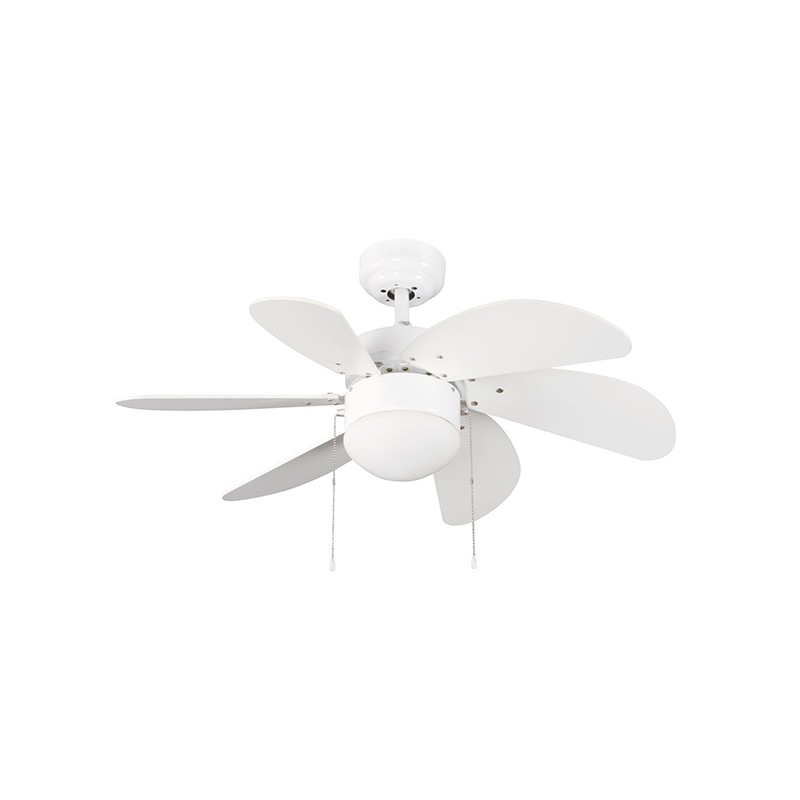 VENTILADOR TECHO TABIT BLANCO LUZ