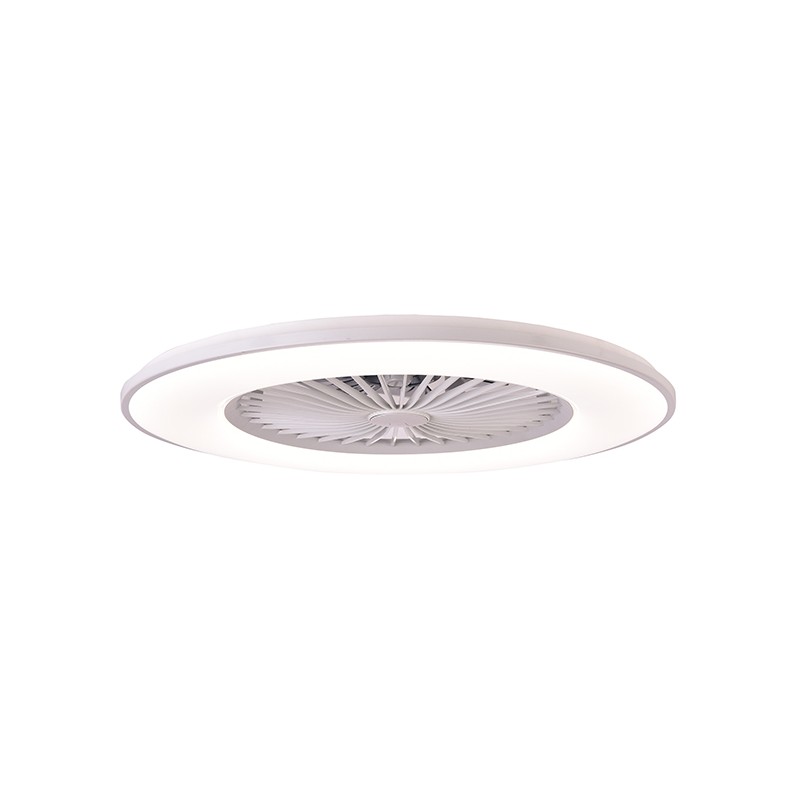 VENTILADOR TECHO C/LUZ 8 ASPAS GRIS