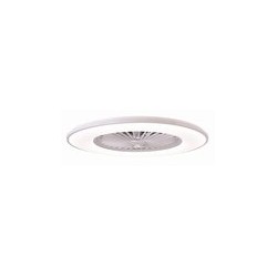 VENTILADOR TECHO C/LUZ 8 ASPAS GRIS