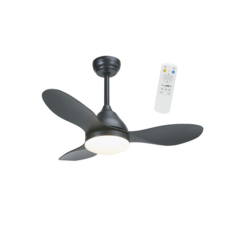 VENTILADOR TECHO LED DC STEL MINI 3ASP NEGRO