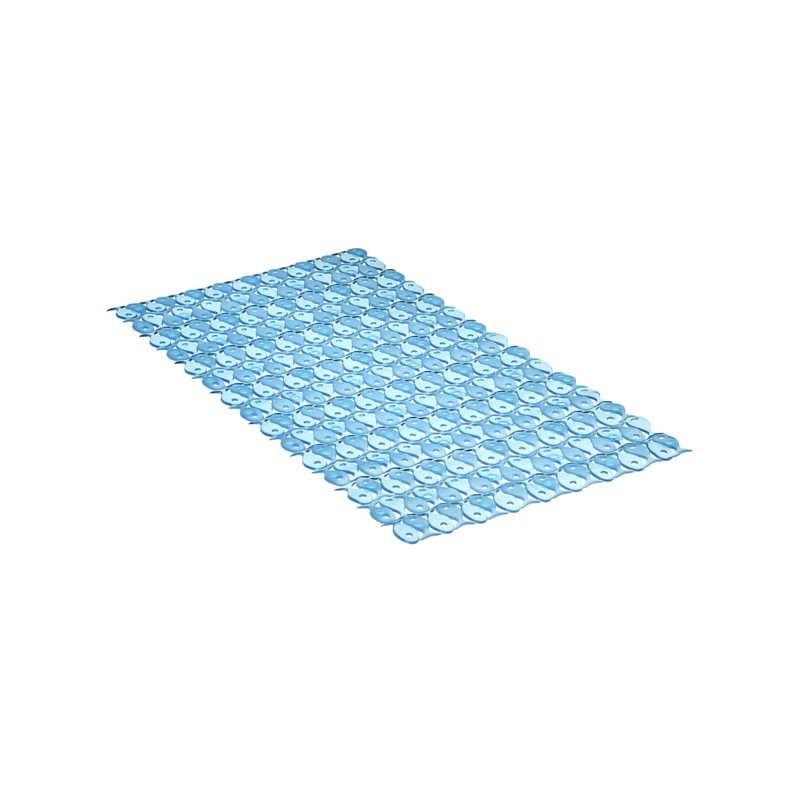 ALFOMBRA BAÑO PVC AZUL