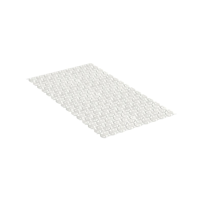 ALFOMBRA BAÑO PVC BLANCO PERG.