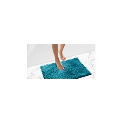 ALFOMBRA BAÑO POLIESTER 100% TURQUESA