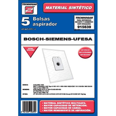 BOLSA ASPIRADOR 5 U. BOSCH-UFE