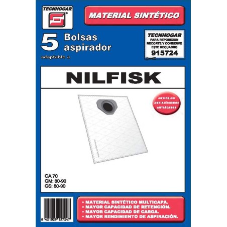 BOLSA ASPIRADOR 5 U. NILFISK