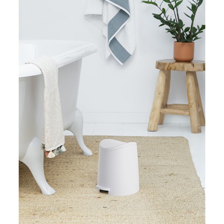 CUBO PEDAL BAÑO STAND. BLANCO