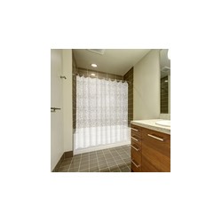 CORTINA BAÑO PVC CALDEA BLANCA