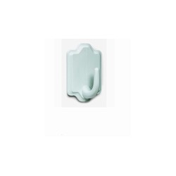 PERCHA PLASTICO ADH.BLANCO L.2