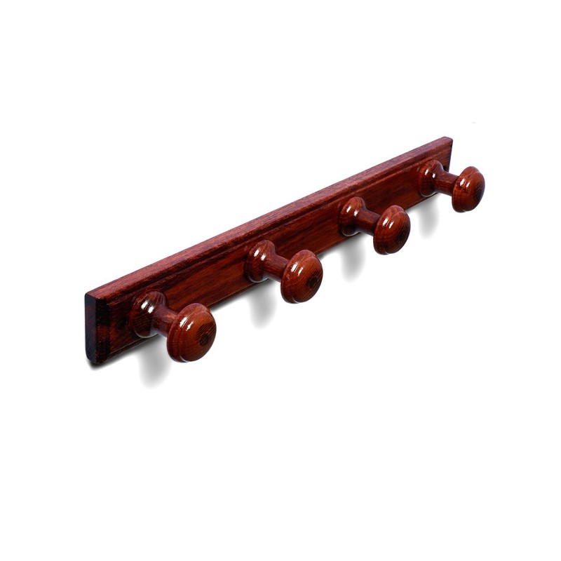 PERCHA MADERA 4 P. RED. SAPELI