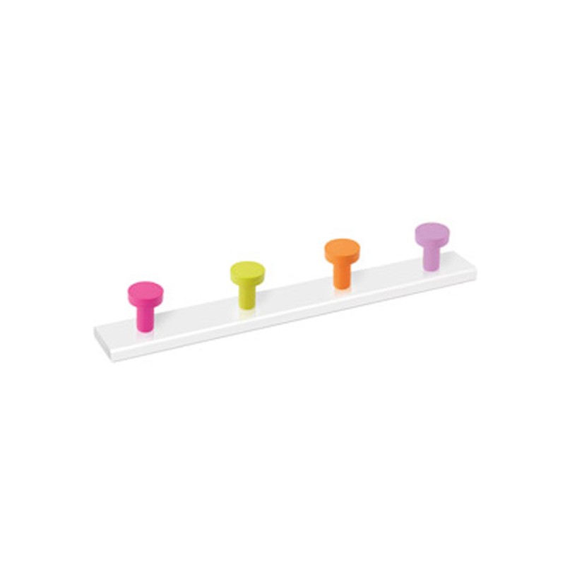 PERCHA MADERA 4P COLORES B.BCA