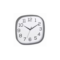 RELOJ PARED NUMEROS GRANDES BLANCO/GRIS