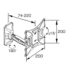 SOPORTE LCD 1 BR INCL.G. NEGRO HASTA 60''