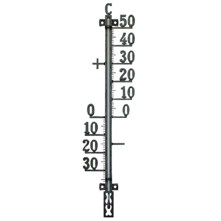 TERMOMETRO METAL FORJADO NEGRO