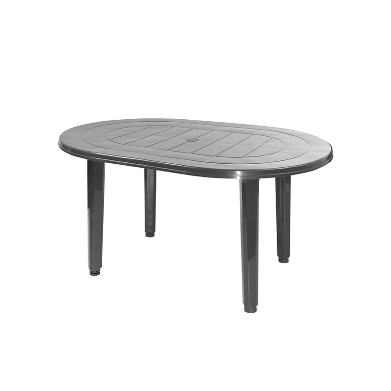 MESA JARDIN OVAL ANTRACITA