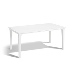 MESA JARDIN RESINA FUTURA BLANCO