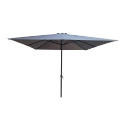 PARASOL ALUMINIO CUADR GRIS