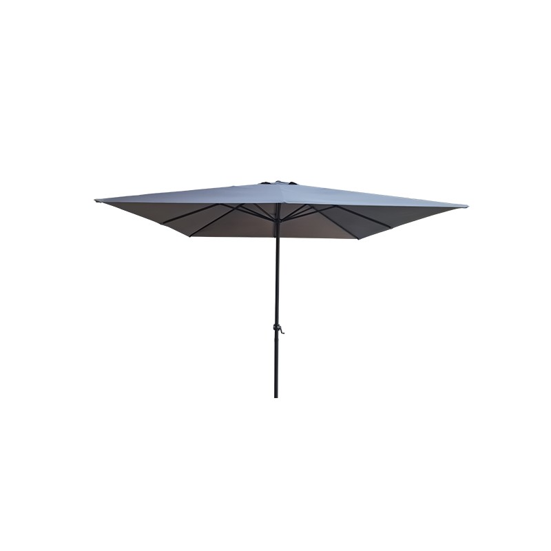 PARASOL ALUMINIO CUADR GRIS