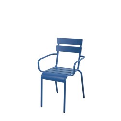 SILLON ACERO AZUL LIBIA