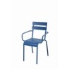 SILLON ACERO AZUL LIBIA