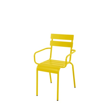 SILLON ACERO AMARILLO LIBIA