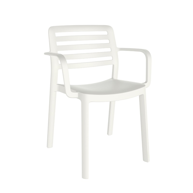 SILLA RESINA C/BRAZ BLANC WIND