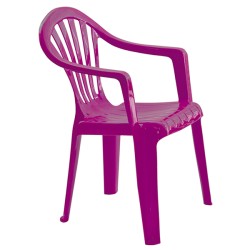 SILLON RESINA INFANTIL FUCSIA