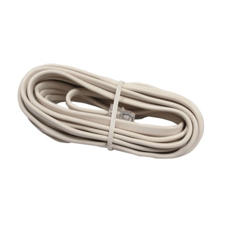 CABLE TELEFONIA M-M LISO MARFIL