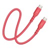 CABLE CONEXION USB TIPO C-USB TIPO C ROJO