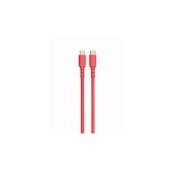 CABLE CONEXION USB TIPO C-USB TIPO C ROJO