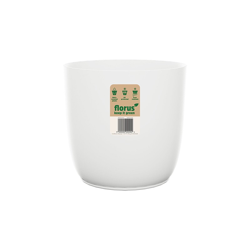 CUBREMACETA INT. FLOW FLOWERPOT BLANCO