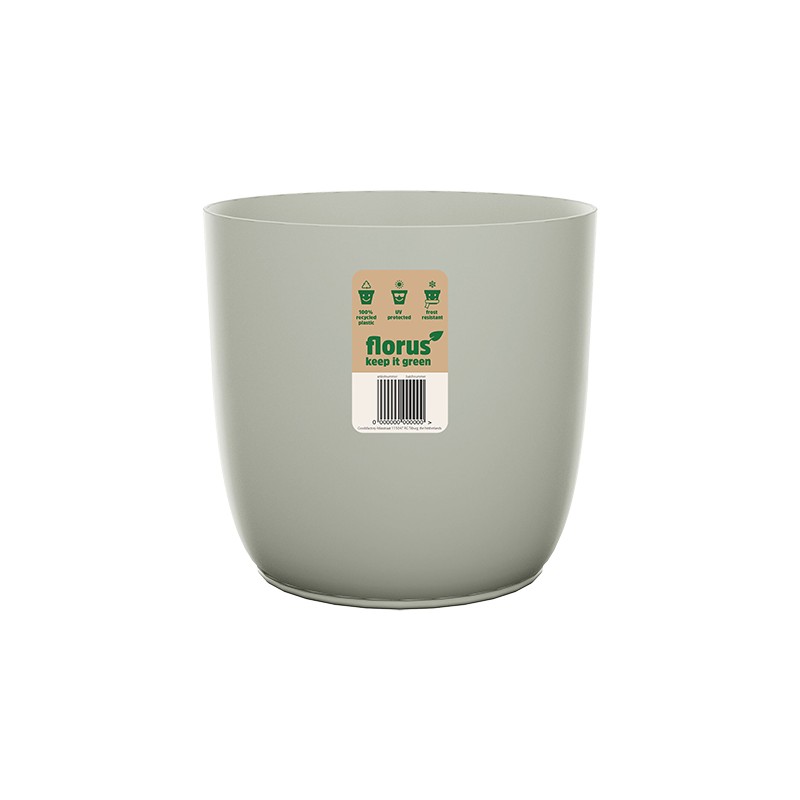 CUBREMACETA INT. FLOW FLOWERPOT GRIS