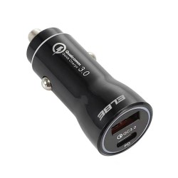 CARGADOR DUAL COCHE USB+TIPO C PD+QC3.0