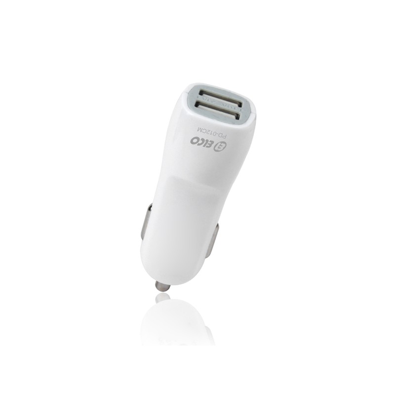 CARGADOR COCHE 2 USB MOVIL 2A