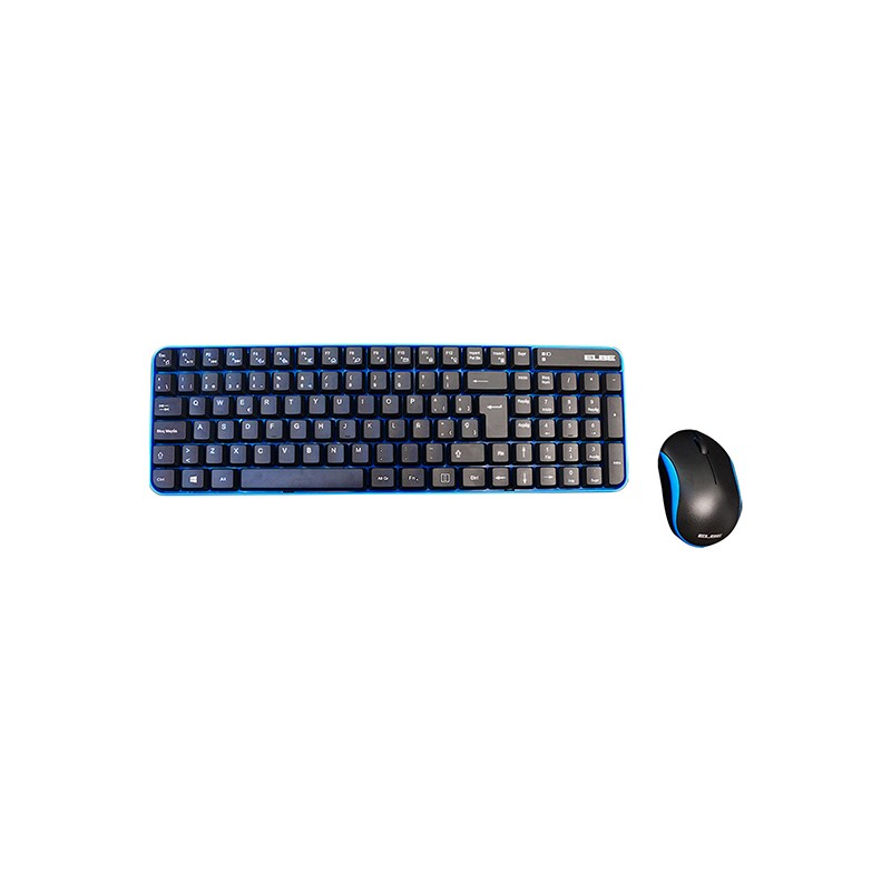 TECLADO + RATON INALAMBRICO AZUL/NEGRO