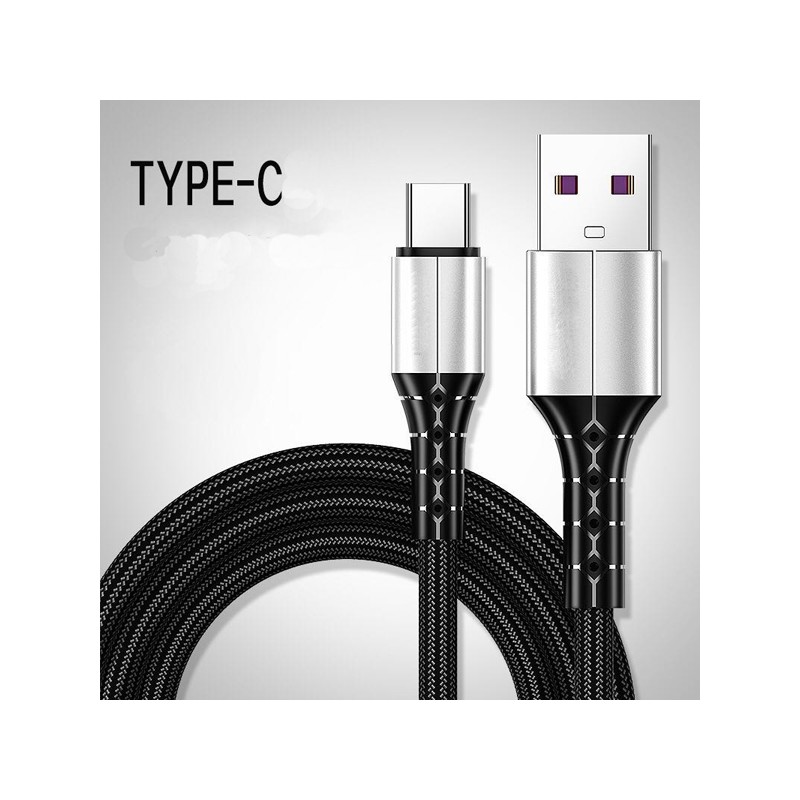 CABLE CARGADOR NYLON 2MHA USB -TIPO C