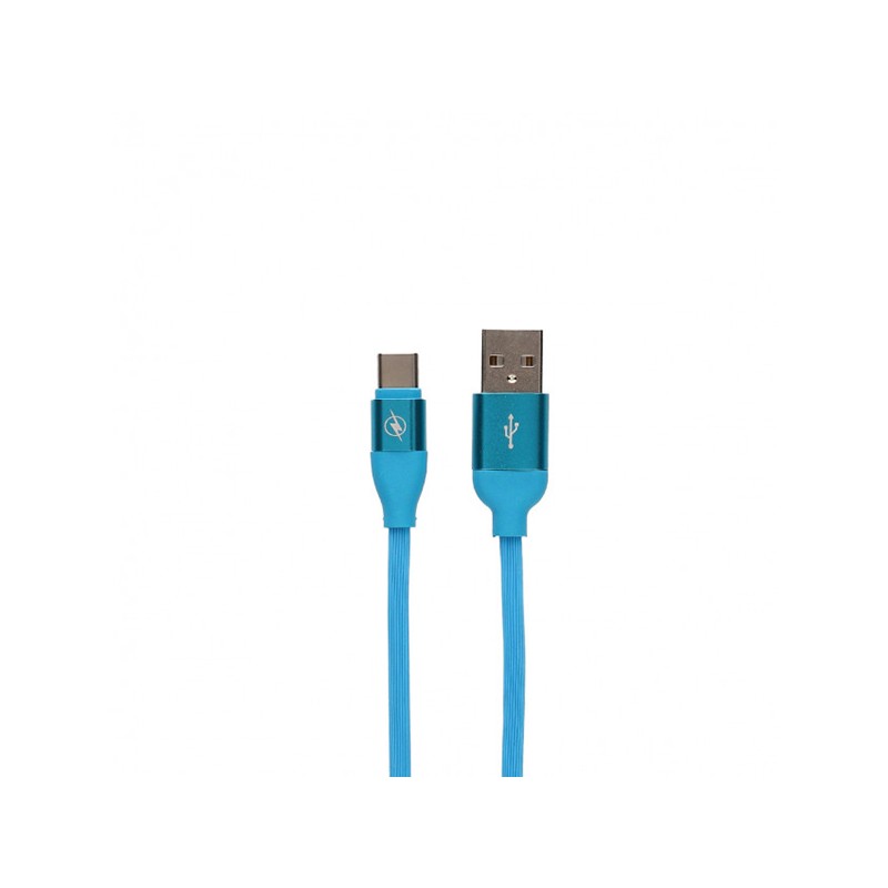 CABLE DATOS USB A USB TIPO C 2A AZUL