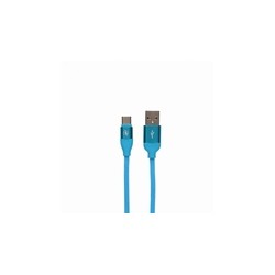 CABLE DATOS USB A USB TIPO C 2A AZUL