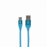 CABLE DATOS USB A USB TIPO C 2A AZUL